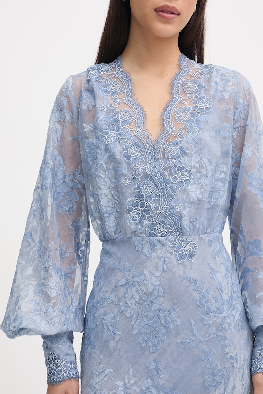 ERMANNO Firenze sukienka szlafrokowa D48EQ066CSE66 niebieski