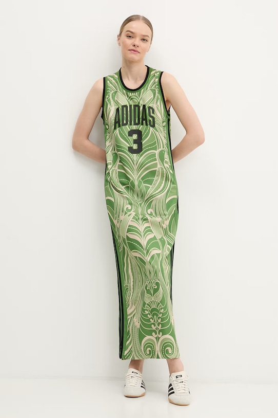 Ρούχα Φόρεμα adidas x Farm Rio KD4620 πράσινο