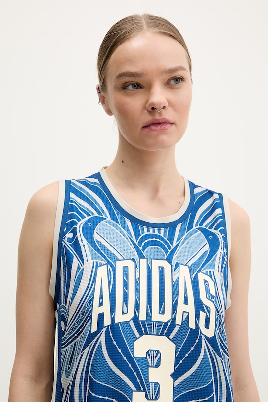 Φόρεμα adidas x Farm Rio μπλε KD4621