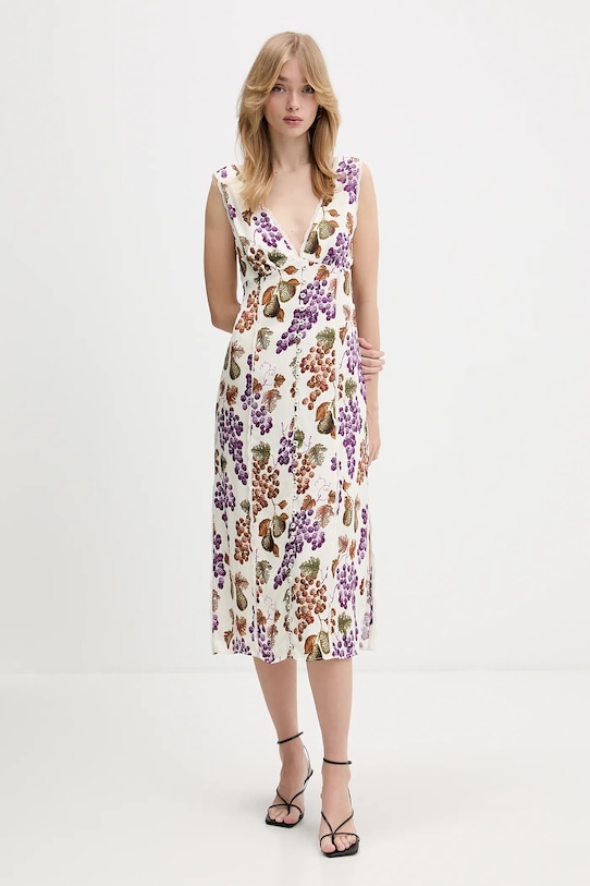 Farm Rio sukienka casual beżowy 344591