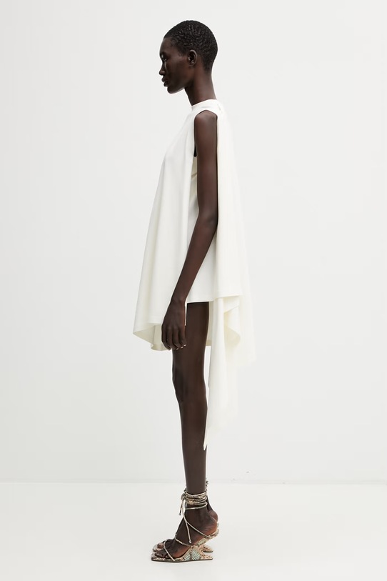 Coperni šaty oversize s viskózou Zero Waste Draped COPJS194F5093 béžová SS26