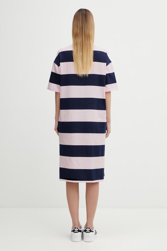 Odzież Coperni sukienka bawełniana Striped Polo COPJS216F5026 różowy