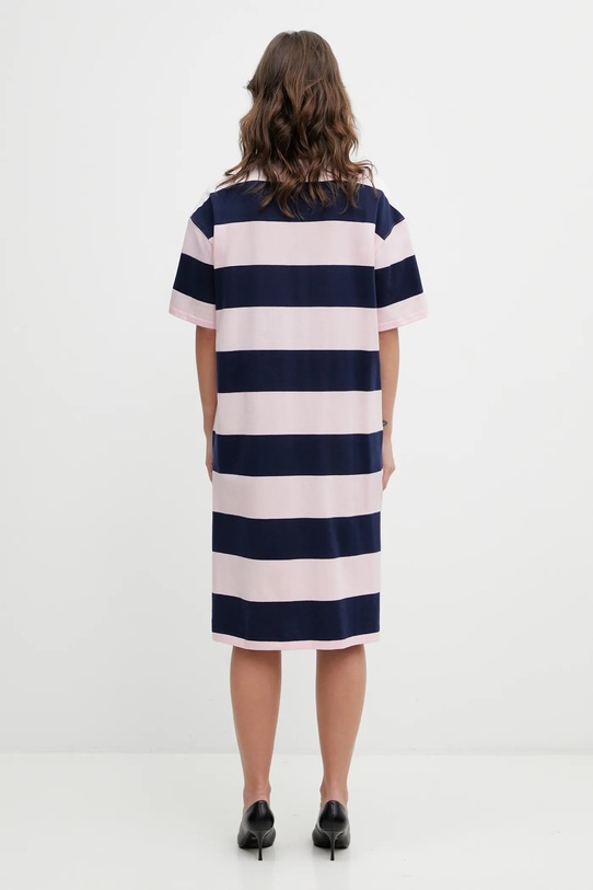 Odzież Coperni sukienka bawełniana Striped Polo COPJS216F5026 różowy