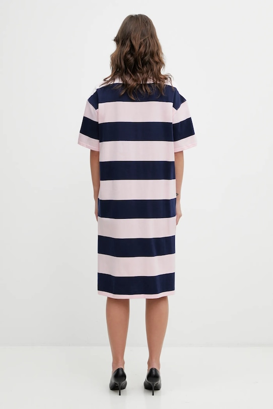 Oblečenie Bavlnené šaty Coperni Striped Polo COPJS216F5026 ružová