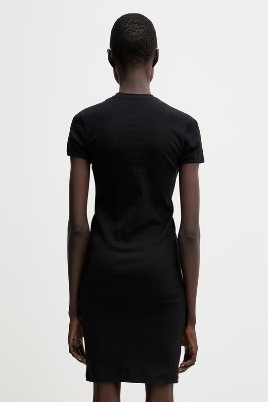 Odzież Coperni C-logo sukienka letnia gładka bawełniana COPJS210F5012 czarny