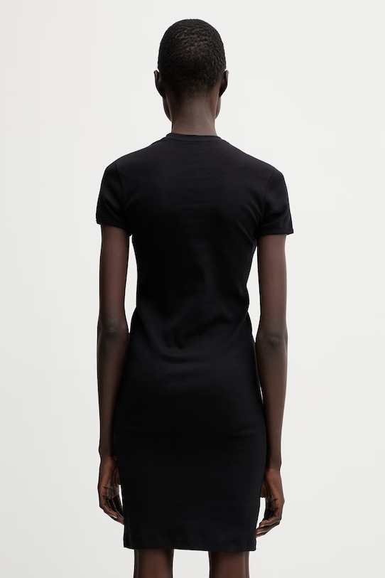 Odzież Coperni C-logo sukienka letnia gładka bawełniana COPJS210F5012 czarny