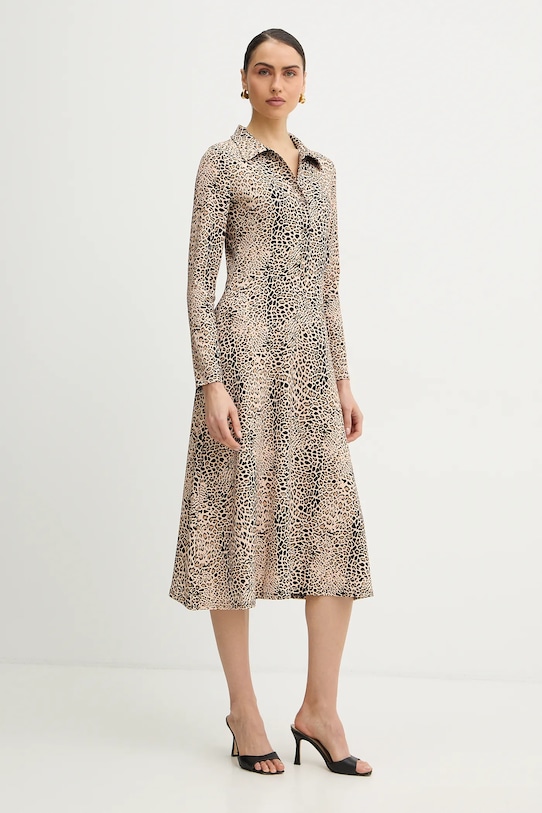 Šaty Morgan zvieracia potlač béžová RINGO