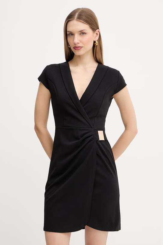 Morgan sukienka z elastanem czarny RIXO