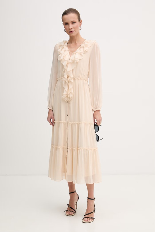 Morgan sukienka ROMANCE beżowy SS26