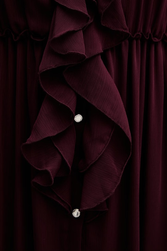 Morgan sukienka ROMANCE bordowy