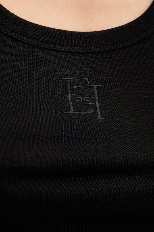 Elisabetta Franchi sukienka z dodatkiem wełny AB20B61E2 czarny