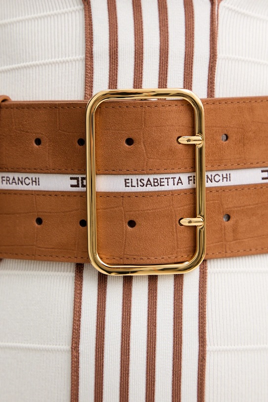 Платье Elisabetta Franchi AM01S61E2 бежевый