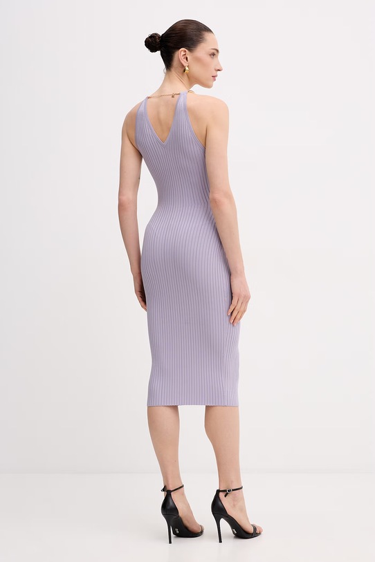 Odzież Elisabetta Franchi sukienka bodycon AM16S61E2 fioletowy