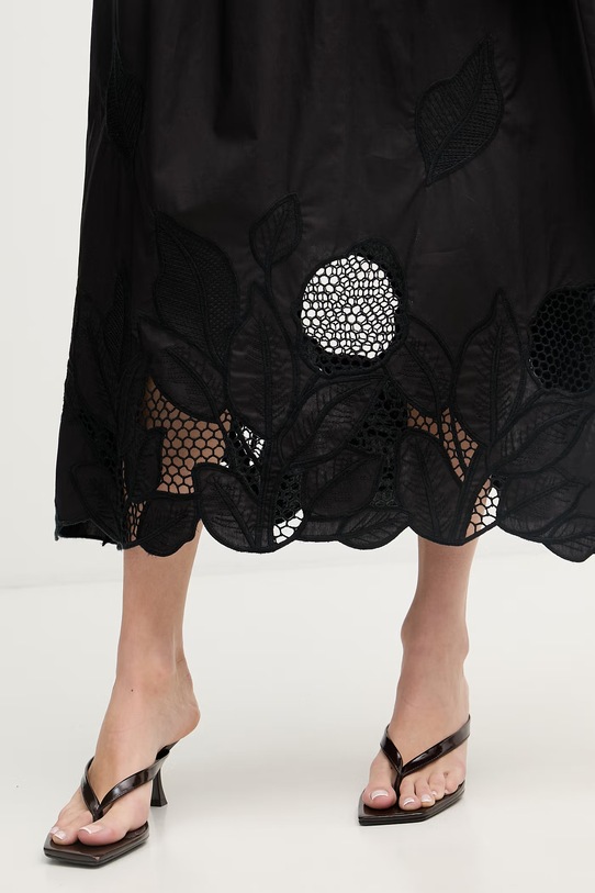 Mos Mosh sukienka bawełniana Aria 177790 czarny