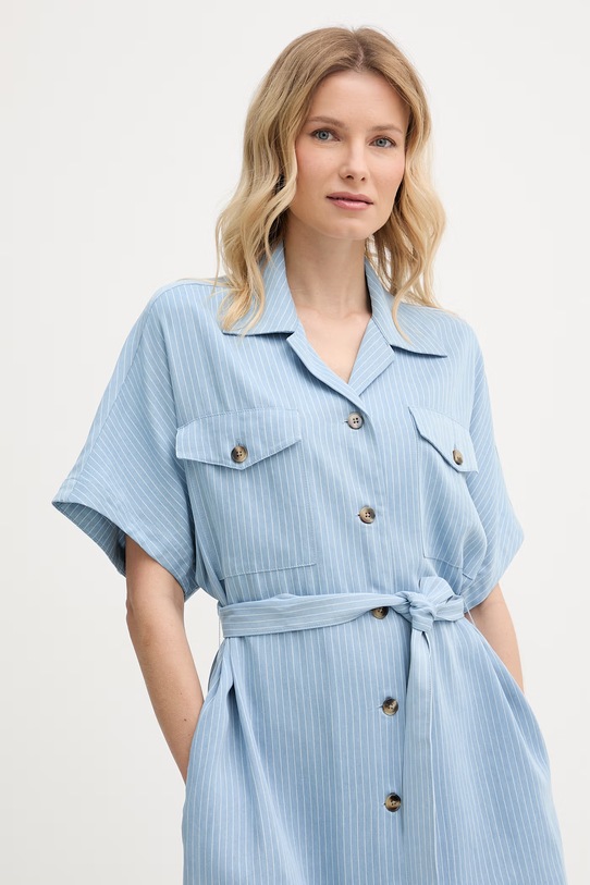 Mos Mosh sukienka z lyocellu Zenta niebieski 176600