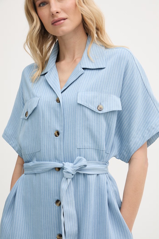 Mos Mosh sukienka z lyocellu Zenta 176600 niebieski