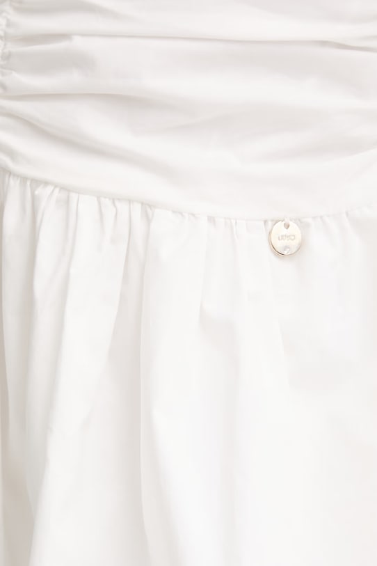 Liu Jo balonové šaty bavlněné WA6241.T4853 bílá