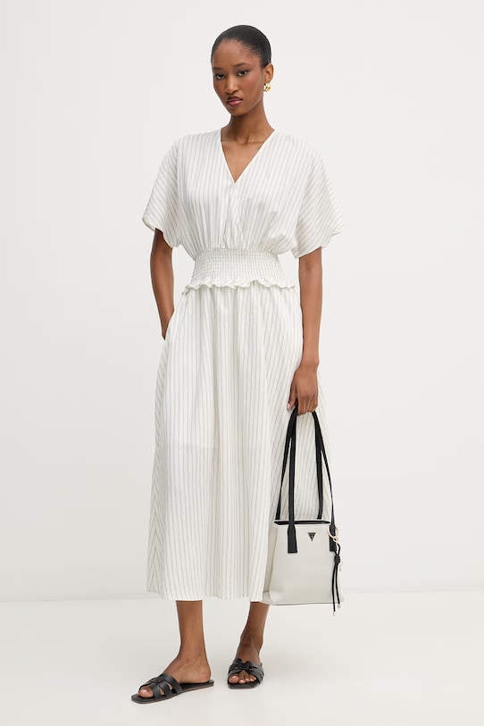 Liu Jo sukienka letnia z modalem WA6300.T437A beżowy SS26