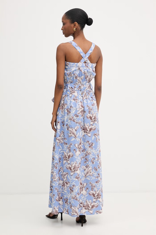 Odzież Liu Jo sukienka rozkloszowana bawełniana WA6312.T4853 niebieski