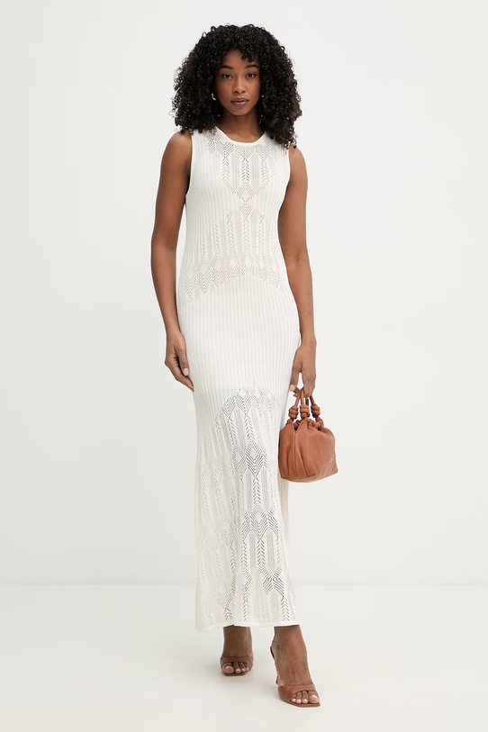 Liu Jo sukienka letnia WA6328.MS007 beżowy SS26