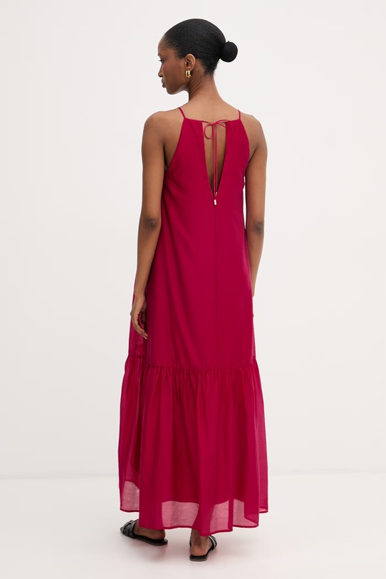 Odzież Liu Jo sukienka letnia z lyocellem WA6364.T435A różowy