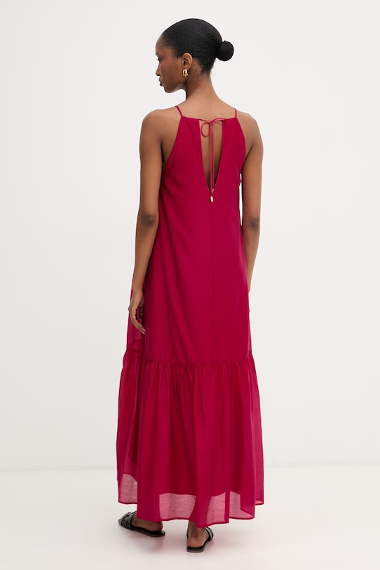 Odzież Liu Jo sukienka letnia z lyocellem WA6364.T435A różowy