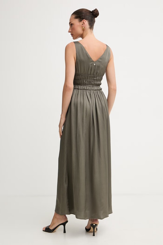 Odzież Liu Jo sukienka rozkloszowana z wiskozy WA6405.T434A zielony