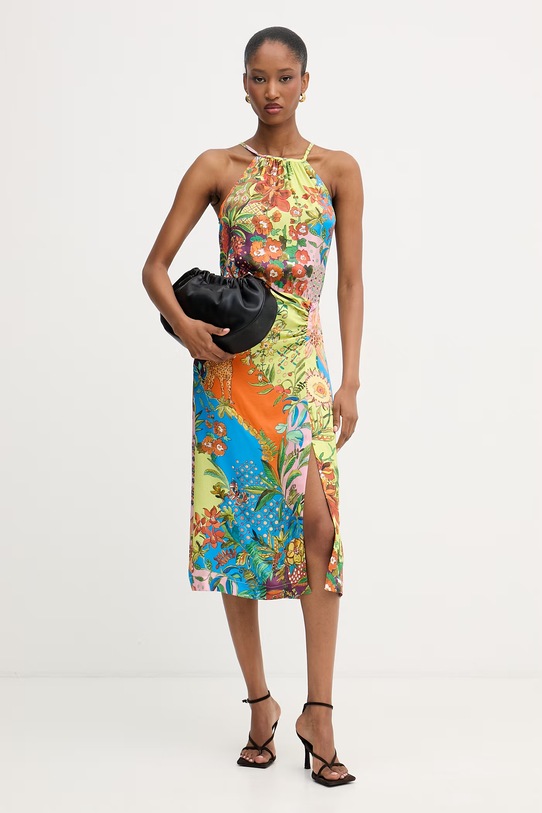 Liu Jo sukienka letnia z wiskozy WA6518.T473A multicolor SS26