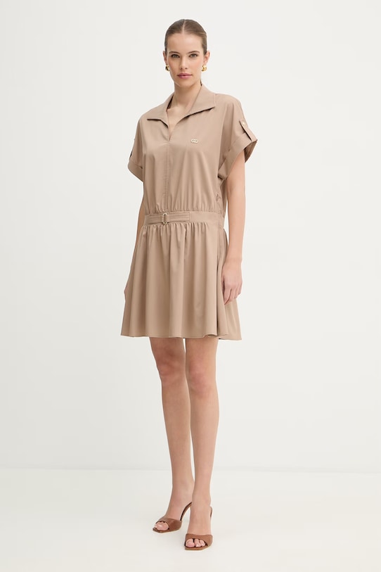 Liu Jo sukienka TA6264.TS922 beżowy SS26