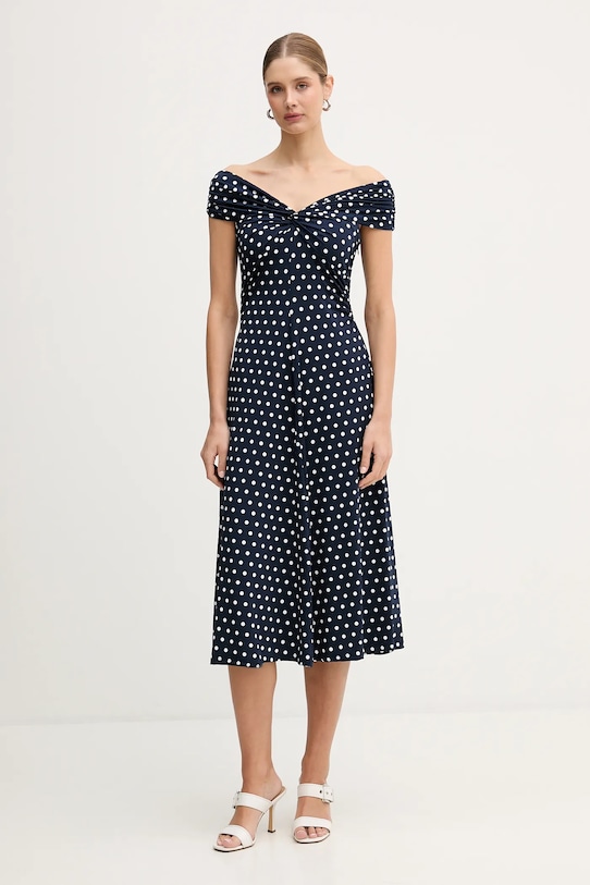 MICHAEL Michael Kors sukienka wzorzyste granatowy MR683GLKA7