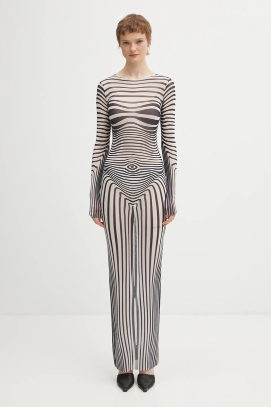 Платье Jean Paul GAULTIER Morphing Stripes casual тёмно-синий 26.01.W.DR132.M019P