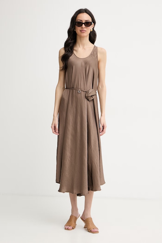 Marella rochie de vară MLMALCOOL 2613221015200 maro SS26