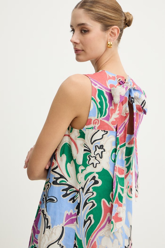 Marella sukienka lniana ALCE zielony 2613221084200