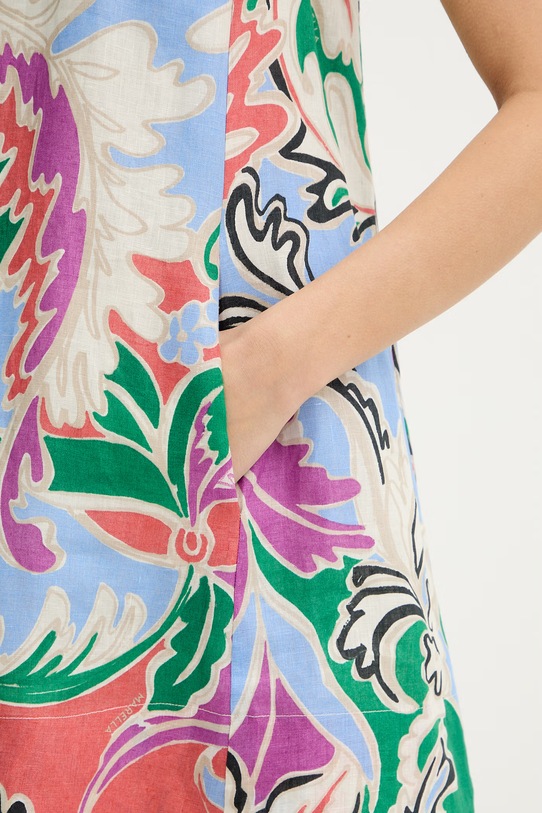 Marella sukienka lniana ALCE 2613221084200 zielony