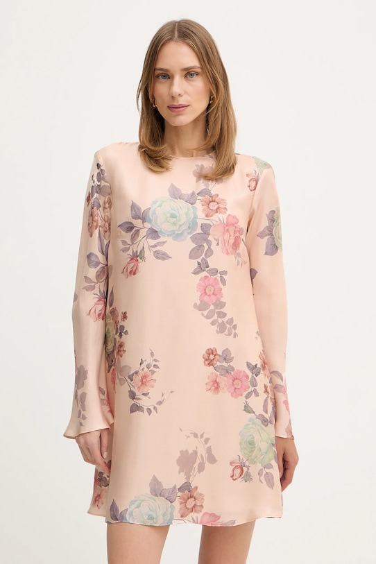 Marella sukienka jedwabna SAMBA casual beżowy 2613221171200