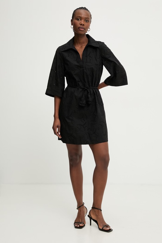 Marella платье из хлопка PADANA1 2613221204200 чёрный SS26