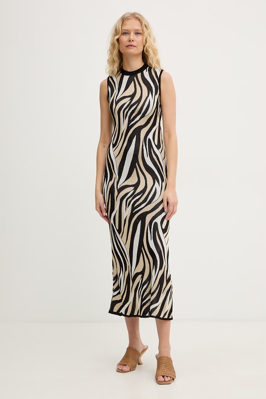 Marella sukienka z wiskozy DUOMO czarny 2613321034200