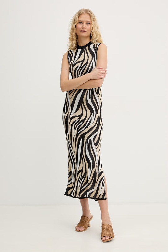 Odzież Marella sukienka z wiskozy DUOMO 2613321034200 czarny