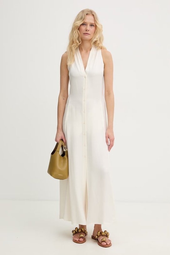 Marella letné šaty s ľanom Emme by Marella 2615221031200 béžová SS26