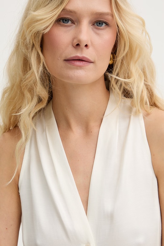 Marella sukienka letnia z lnem Emme by Marella beżowy 2615221031200