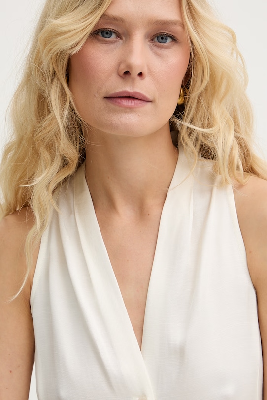 Marella летнее платье со льном Emme by Marella бежевый 2615221031200