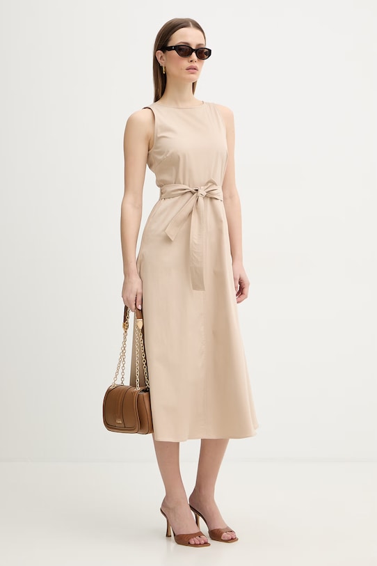 Marella sukienka Emme by Marella 2615221041200 beżowy SS26