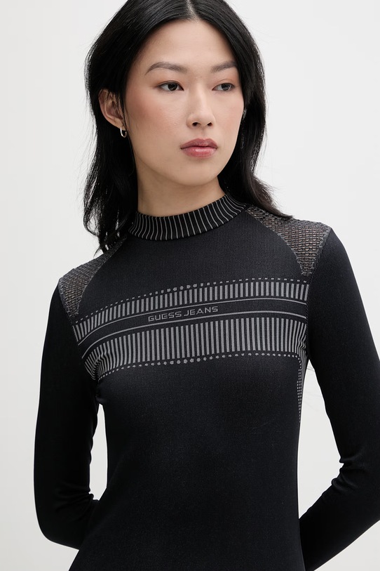 Guess Jeans šaty čierna W6RK63.KD152