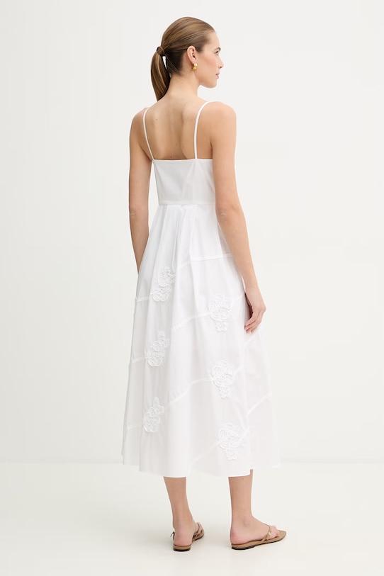 Odzież Marella sukienka bawełniana FIORE 2613221052200 biały