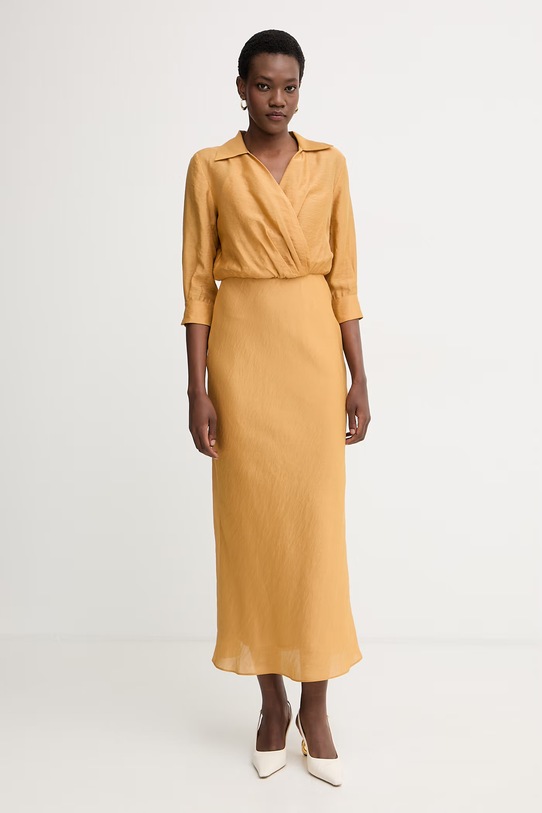 Marella сукня з модалем MAGENTA жовтий 2613221212200