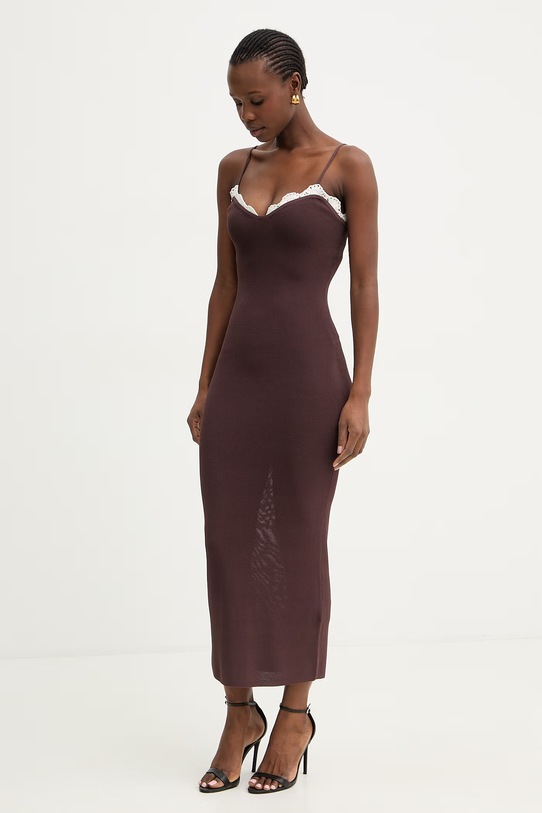 Marella sukienka LECCIO 2613321032200 brązowy SS26