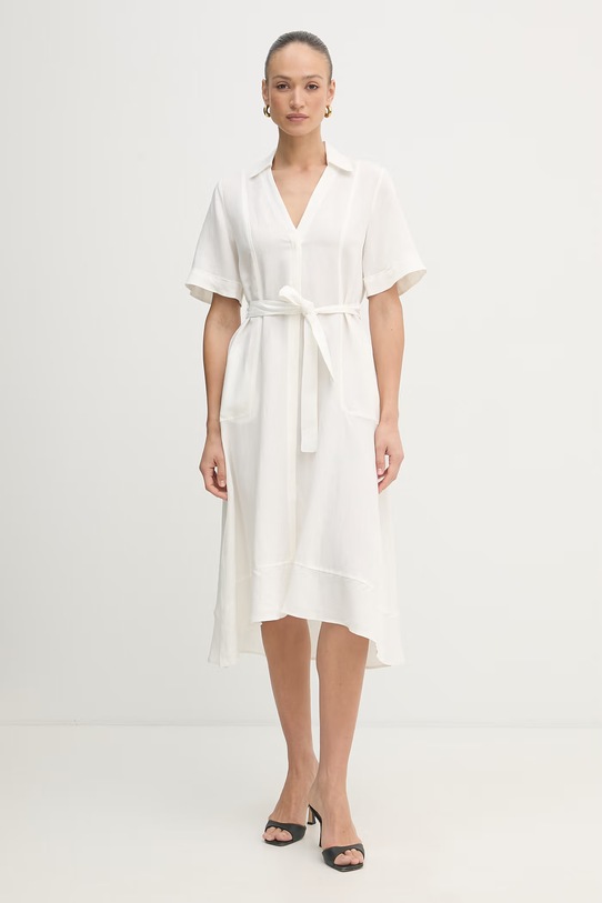 Marella летнее платье со льном Emme by Marella бежевый 2615221082200