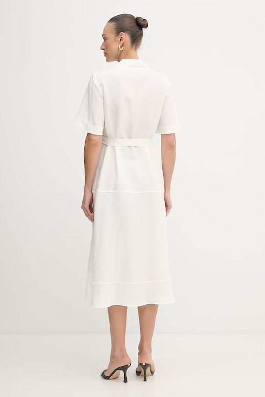 Одежда Marella летнее платье со льном Emme by Marella 2615221082200 бежевый