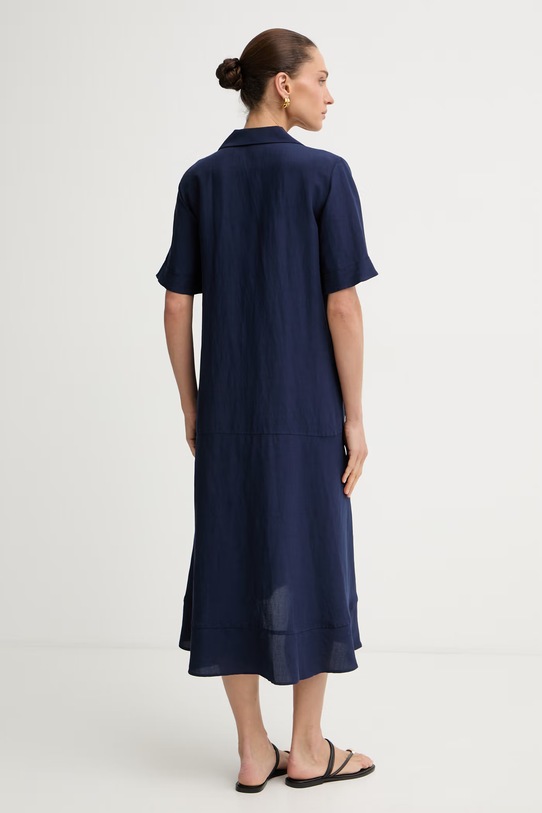 Oblečení Marella letní šaty se lnem Emme by Marella 2615221082200 námořnická modř