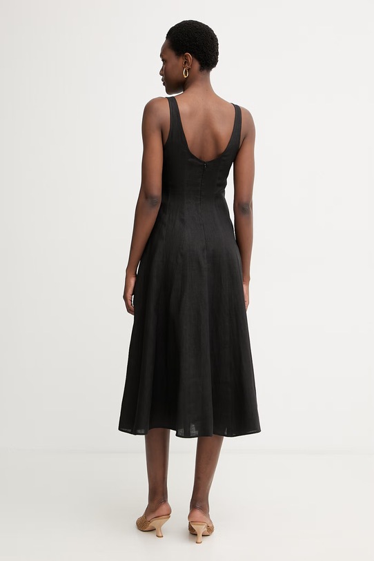 Одежда Marella платье из льна Emme by Marella 2615221152200 чёрный